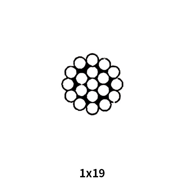 Galv. Aircraft Cable (Not For Aircraft Use) MIL-W-83420D/MIL-W-1511A