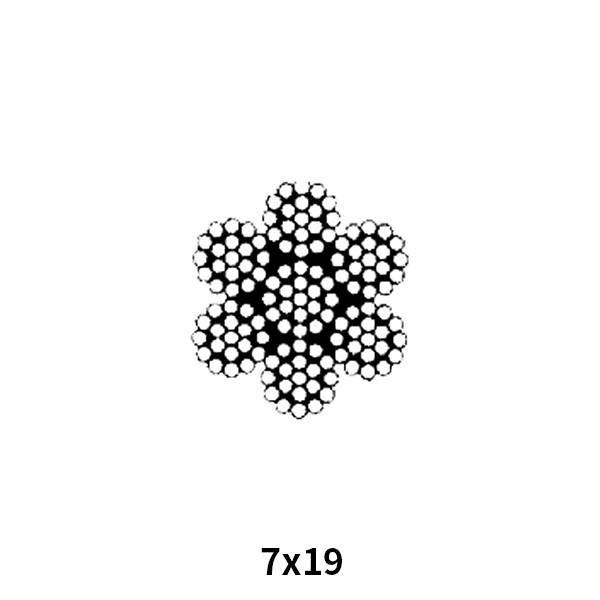 Galv. Aircraft Cable (Not For Aircraft Use) MIL-W-83420D/MIL-W-1511A