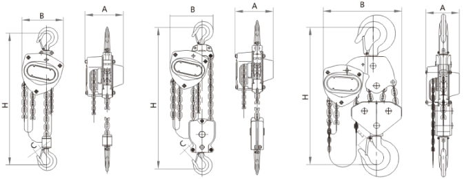 Chain Hoist-HSZ-K-exploded diagram