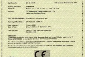 CE CERTIFICATE TUV